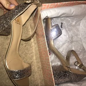 Gianni Bini Silver and Gold Heels!
